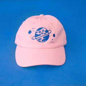 Playful Planet Cap // Light Pink & Blue