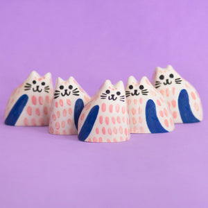 Pinky Baby Cat /  Tiny Ceramic Sculptures