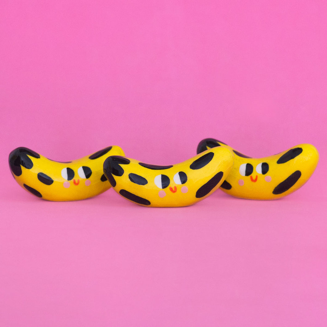 Hungry Bananas /  Tiny Ceramic Sculptures