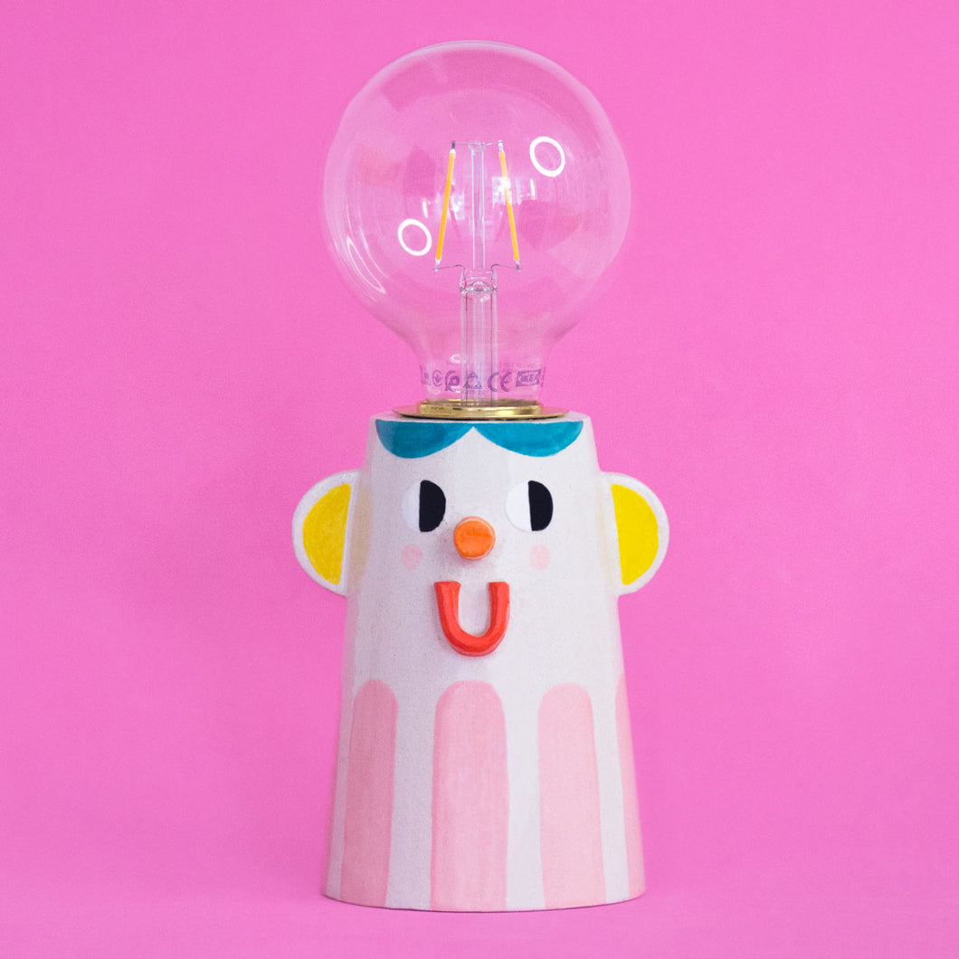 Pink / Best Friend Ceramic Lamp