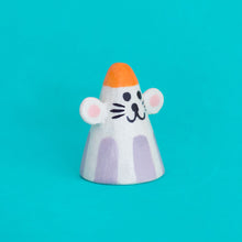 Load image into Gallery viewer, Coneheads / Mouses /  Tiny Ceramic Sculptures
