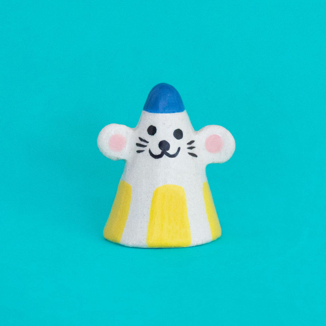 Coneheads / Mouses /  Tiny Ceramic Sculptures