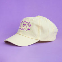 Load image into Gallery viewer, Magic Lemon Cap // Light Yellow &amp; Purple
