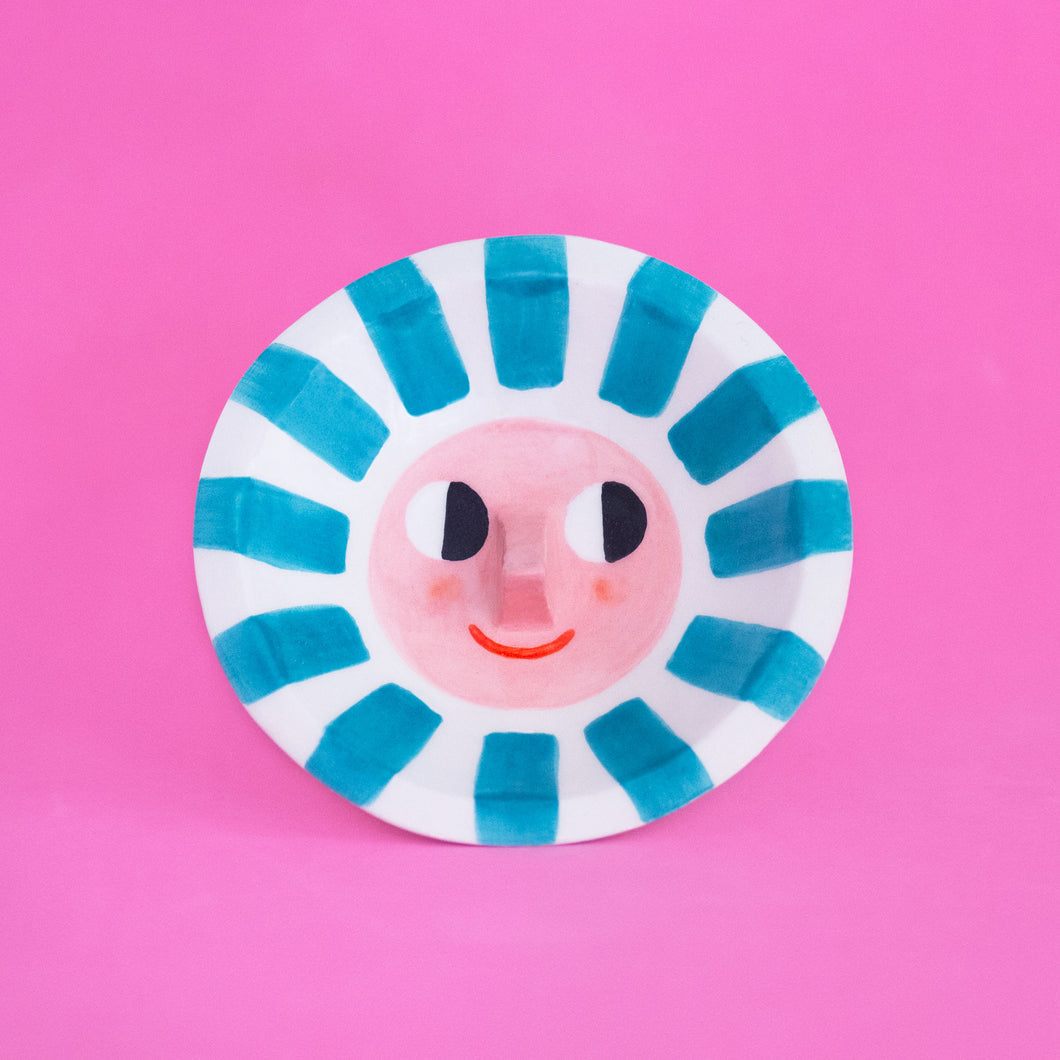 Happy Sun Teal / Trinket Dish