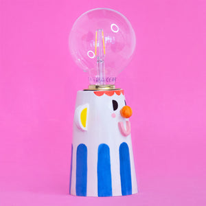 Blue / Best Friend Ceramic Lamp