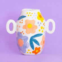 Load image into Gallery viewer, Floral I / Ceramic Vase
