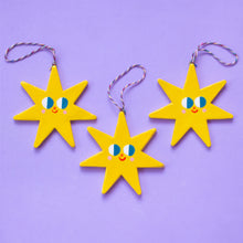 Load image into Gallery viewer, Big Shiny Star / Hanging Ceramics Ornaments
