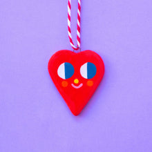 Load image into Gallery viewer, Cute Red Heart / Hanging Ceramics Ornaments
