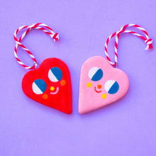 Load image into Gallery viewer, Cute Hearts / Hanging Ceramics Ornaments
