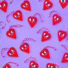 Load image into Gallery viewer, Cute Red Heart / Hanging Ceramics Ornaments
