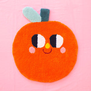 Orange Tufted Rug