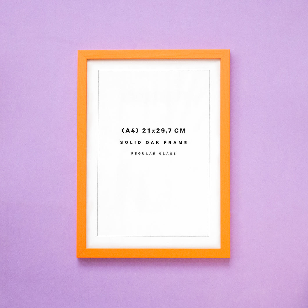 Orange Oak Frame 21x29,7 (A4)