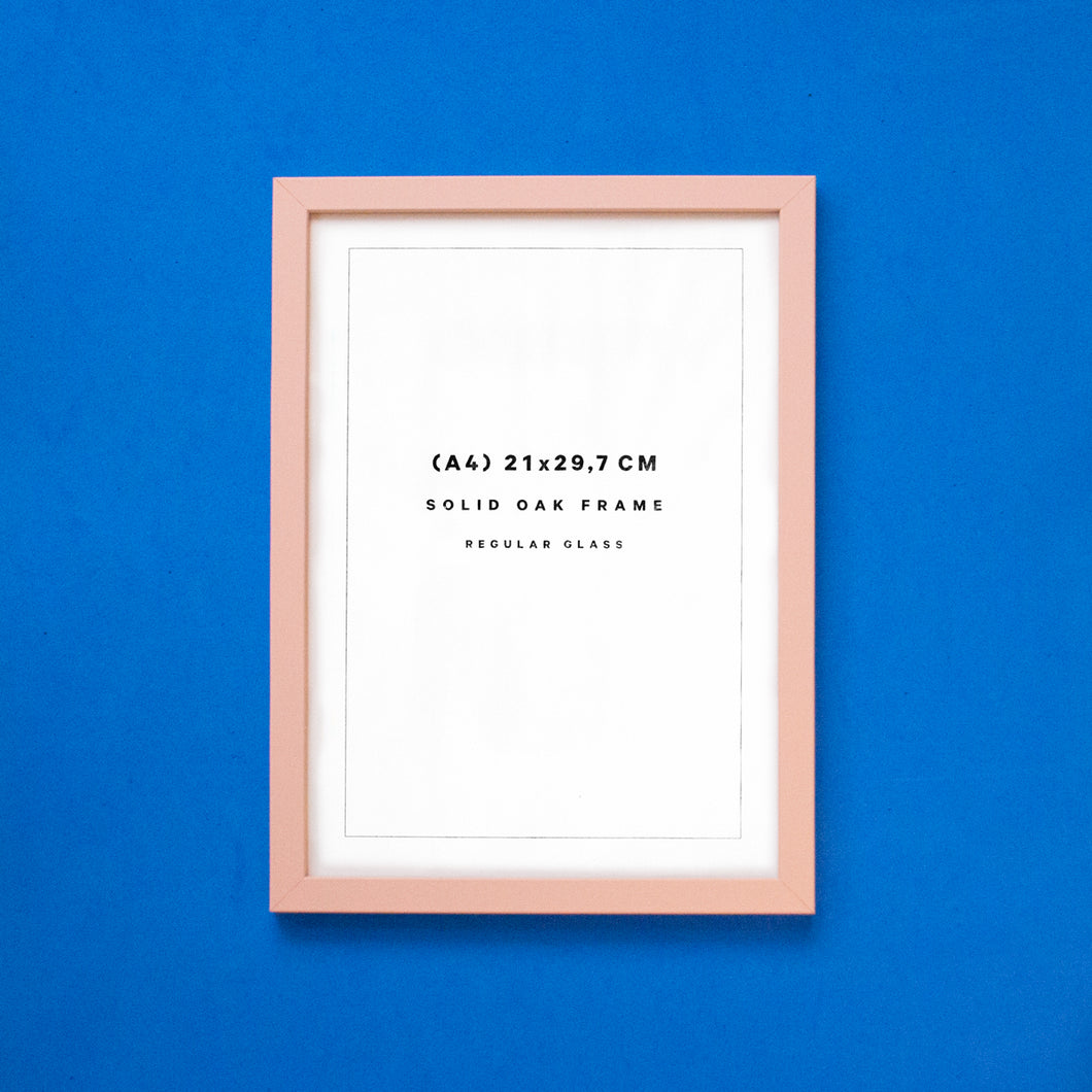 Pink Oak Frame 21x29,7 (A4)