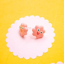 Load image into Gallery viewer, Little Flowers - Handmade Ceramic Stud Earrings
