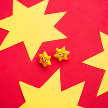 Load image into Gallery viewer, Little Stars - Handmade Ceramic Stud Earrings
