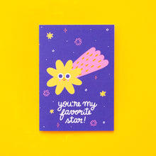 Load image into Gallery viewer, You're My Favorite Star // A6 Greeting Card
