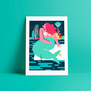 Mermaid // A4 Digital Print