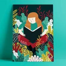 Load image into Gallery viewer, Reading Garden // Poster 50x70

