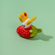 Load image into Gallery viewer, Seli &amp; the Strawberry - Handmade Ceramic Piece

