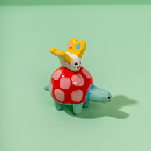 Load image into Gallery viewer, Tuli &amp; Sari, the Turtle and the Butterfly - Handmade Ceramic Piece
