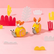 Load image into Gallery viewer, Nima &amp; Lira, the Snail and the Butterfly - Handmade Ceramic Piece
