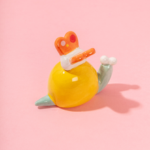 Load image into Gallery viewer, Nima &amp; Lira, the Snail and the Butterfly - Handmade Ceramic Piece

