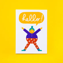 Load image into Gallery viewer, Hello // A6 Greeting Card
