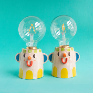 Yellow / Good Friend Ceramic Lamp