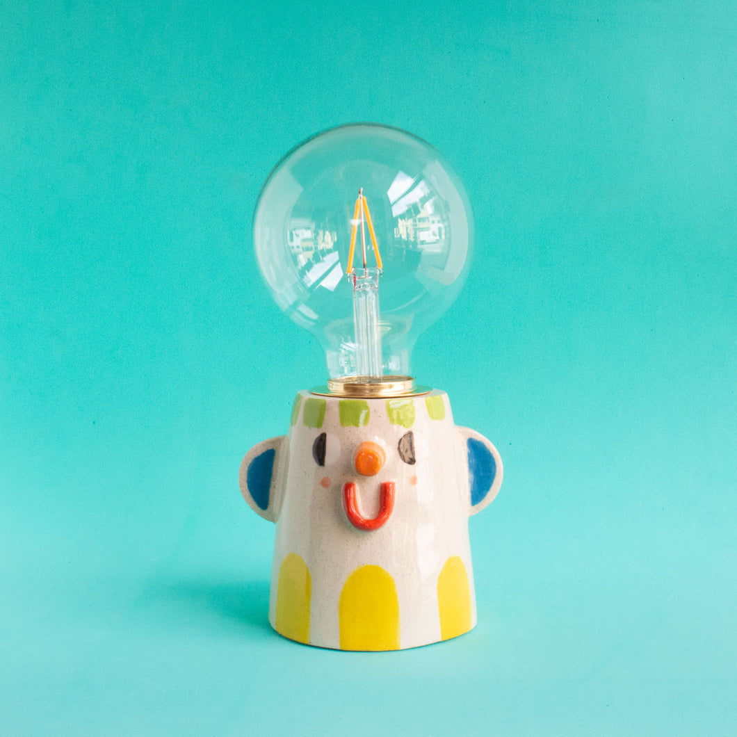 Yellow / Good Friend Ceramic Lamp