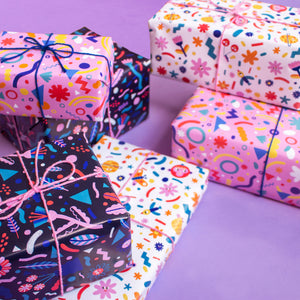 Set of 3 Sheets of Wrapping Paper