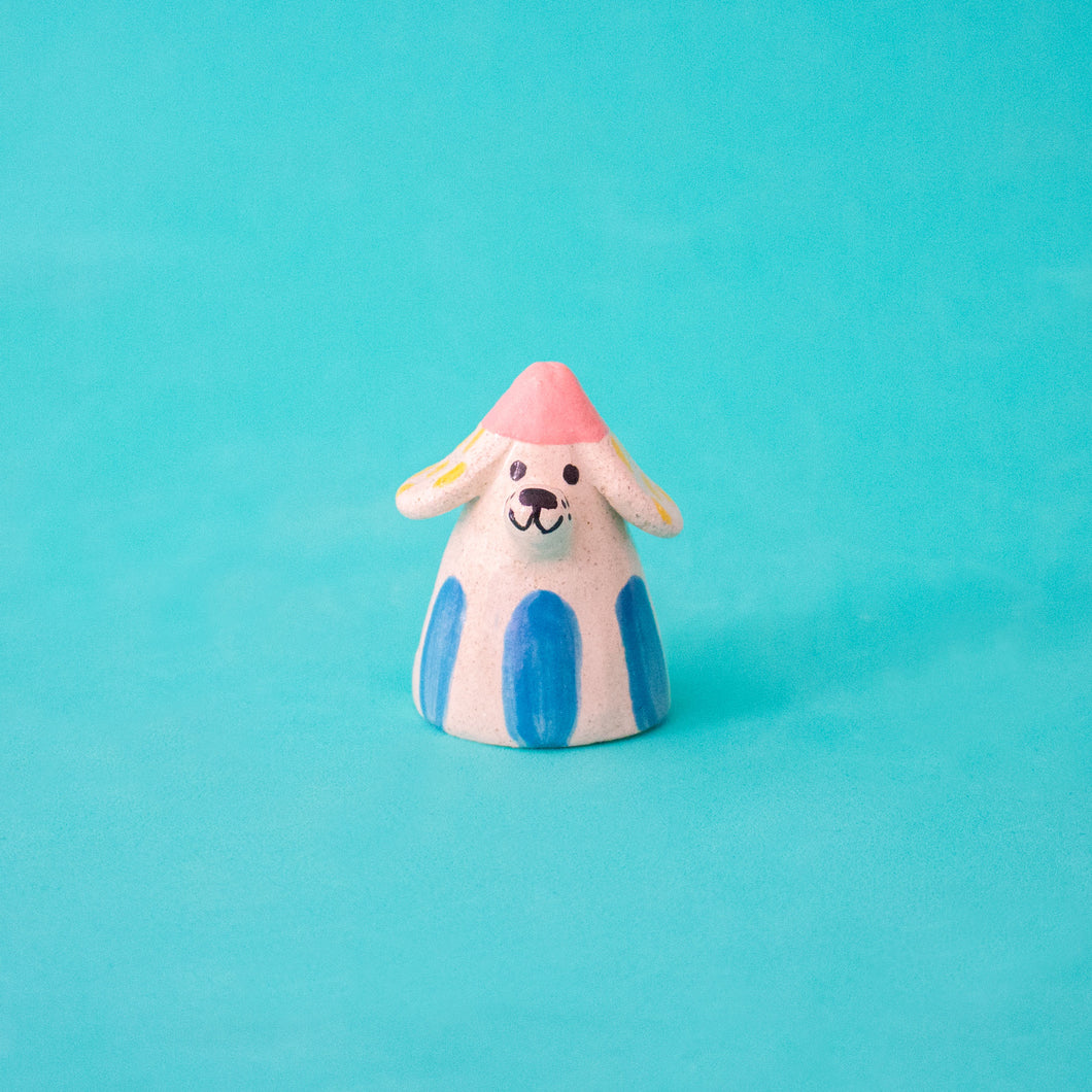 Coneheads / Dogs /  Tiny Ceramic Sculptures