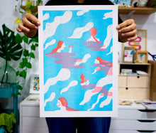 Load image into Gallery viewer, Island IV // A3 Risograph

